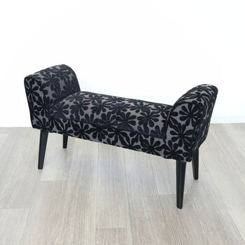 モダンテイスト スツール ベンチ L 椅子 花柄 送料無料 イス・チェア