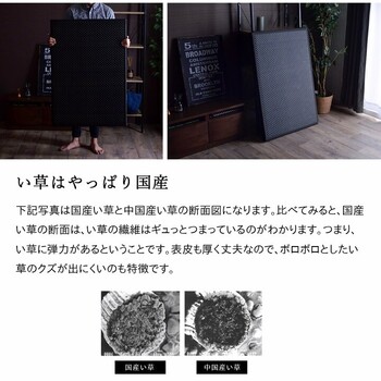 マットレス ベージュ約120×210cm セミダブル 日本 国産 畳 カビ防止 置き畳 軽量 梅雨 湿気 新生活 フロアマット フレア マットレス 送料無料_7