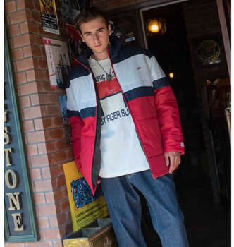 大きいサイズ H by FIGER 切替中綿ジャケット 3L 4L 5L 6L 8L MC393151-68686 ラッピング可 送料無料 即日発送