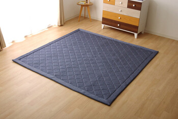 ラグ カーペット 約190×240cm デニム調 ニットキルトラグ アルバ2IT ホットカーペット対応 新生活 送料無料_7