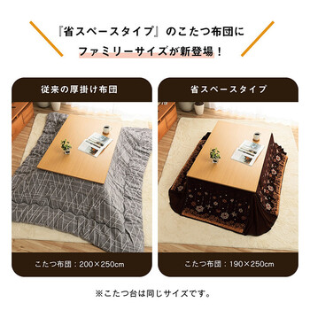こたつ布団約190×280cm 大判 省スペース ノルディック柄 ふわふわ なめらか ミルキー 大判省スぺ 送料無料_2