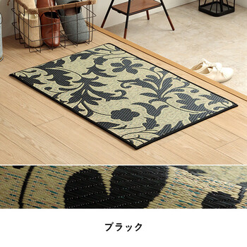 花柄 高級感 玄関マット 約70×120cm 室内 おしゃれ 玄関 マット 日本製 抗菌防臭 国産 いぐさ 玄関マットFネム 送料無料_12