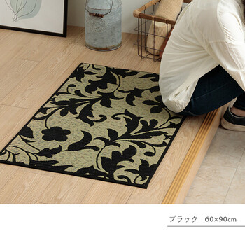 花柄 高級感 玄関マット 約70×120cm 室内 おしゃれ 玄関 マット 日本製 抗菌防臭 国産 いぐさ 玄関マットFネム 送料無料_17
