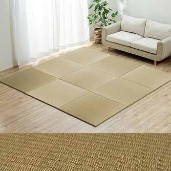 置き畳 約70×70糎 1枚 国産 い草 飾り気の無い 和室 もの言う花 キッズ プレイマット 立ち会い場つや消し ハイハイ畳 貨物輸送無料