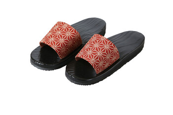 黒塗下駄 麻の葉 男性用 女性用 サンダル エクステリア雑貨 店舗備品 送料無料