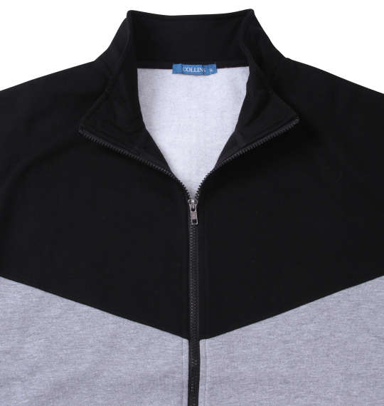 大きいサイズ COLLINS 裏起毛切替フルジップスタンドジャケット+半袖Tシャツ 3L 4L 5L 6L 8L MC833201-01383 ラッピング可 送料無料 即日発送_4