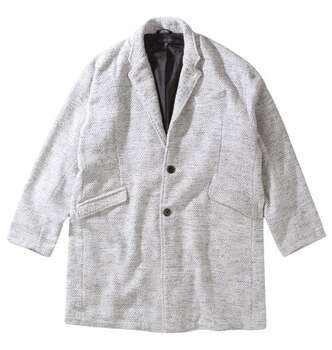 大きいサイズ in the attic ヘリンボーンツイードチェスターコート 3L 4L 5L 6L MC333131-07454 ラッピング可 送料無料 即日発送