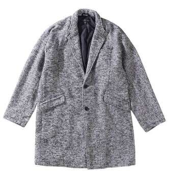 大きいサイズ in the attic ヘリンボーンツイードチェスターコート 3L 4L 5L 6L MC333132-07455 ラッピング可 送料無料 即日発送