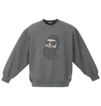 大きいサイズ FUN for modemdesign face ojisanクルーネックスウェット 3L 4L 5L 6 MC836082-14625 ラッピング可 送料無料 即日発送