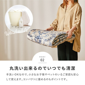 ラグ 転写プリントラグ 約190×240cm 洗える 滑りにくい加工付き ホット対応 送料無料_4