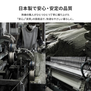 PP柄上敷き い草風花ござ 江戸間8畳 水洗いOK 日本製 ライアン 送料無料_5