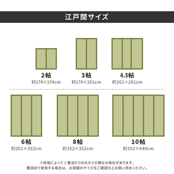 フリーカット上敷き 江戸間6畳 双目織 撥水 裏貼り 江戸間 本間 団地間 送料無料_8
