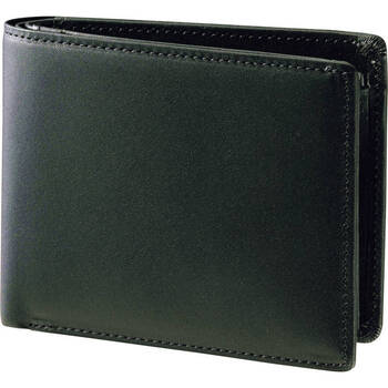 二つ折り財布 片マチ付札入 4OO3355BK1 ブラック MADE IN JAPAN ギフト対応可 送料無料