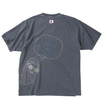 大きいサイズ FUN for modemdesign オジサンバックプリントピグメント加工半袖Tシャツ 3L 4L 5L MC842182-40403 ラッピング可 送料無料 即日発送