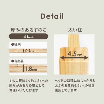 ミドルベッドMB 5208S LBR 送料無料