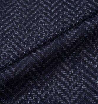 大きいサイズ COLLINS メッシュヘリンボーン風プリント半袖フルジップ