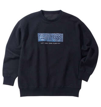 大きいサイズ ＩＮ ＴＨＥ ＡＴＴＩＣ ジャガードデニムエンボス加工トレーナー ３Ｌ ４Ｌ ５Ｌ ６Ｌ MC843712-72905 ラッピング可 送料無料 即日発送