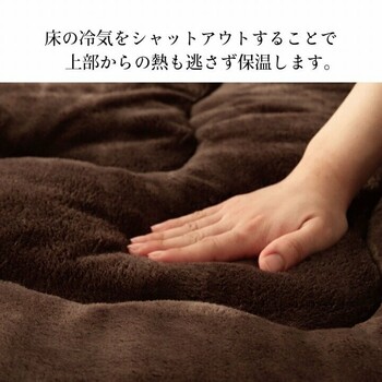 ラグ 撥水 厚手 こたつ敷き布団 約90×190cm 長方形 あったか仕様6層タイプ 撥水6層フラン 送料無料_10