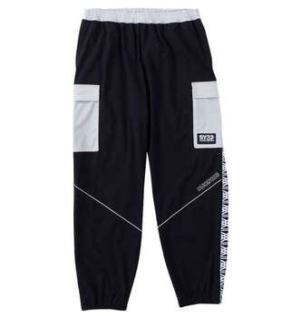 大きいサイズ SY32 by SWEET YEARS パイピングナイロンカーゴパンツ 3L 4L 5L 6L MC443311-75124 ラッピング可 送料無料 即日発送