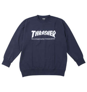 大きいサイズ THRASHER MAG LOGOクルートレーナー 3L 4L 5L 6L 8L MC846661-83015 ラッピング可 送料無料 即日発送