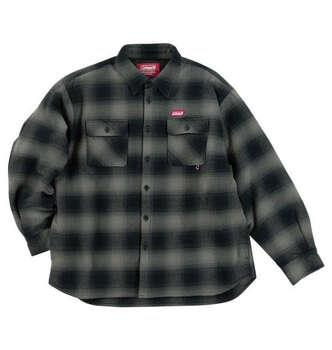 大きいサイズ Coleman ビエラ起毛裏キルトシャツジャケット 3L 4L 5L 6L MC346002-83057 ラッピング可 送料無料 即日発送