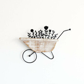 ウォールアート 壁飾り 壁掛け フラワーカート ガーデニング 送料無料の通販は 5,252円