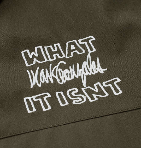 大きいサイズ What it isNt 防風スタンドカラー中綿ジャケット 3L 4L