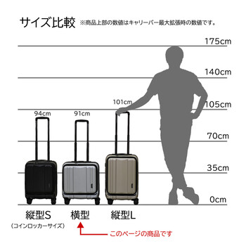 スーツケース BAGGEX SILES キャリーケース横型 05 5210 送料無料_7