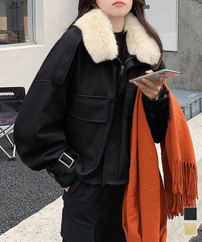 ファーライダースジャケットフェイクレザー 送料無料 即日発送