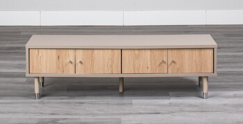 ツートーンの落ち着きのあるデザインが魅力 120ローボード シュランク 2025年新作 送料無料の通販は 22,937円