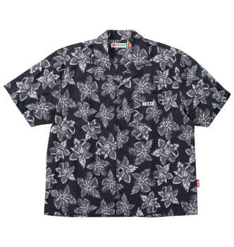 大きいサイズ NESTA BRAND ボタニカル柄オープンカラー半袖シャツ 3L 4L 5L 6L 8L MC752162-00810 ラッピング可 送料無料 即日発送