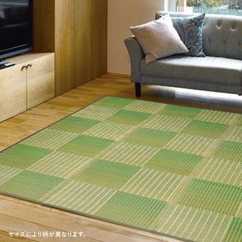 ラグ 厚手 ウレタン8mm／約240×240cm　薄手が選べる い草ラグ 裏貼り ふっくら 折りたためる クレパス 2カラー 5サイズ 送料無料_14