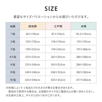 カーペット 江戸間8畳 洗えるい草風カーペット 柄上敷き 日本製 涼風 2カラー 江戸間 本間 団地間 送料無料_14