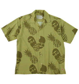 大きいサイズ FUN for modemdesign PINEAPPLE OJI柄半袖アロハシャツ 3L 4L 5L 6 MC752751-01684 ラッピング可 送料無料 即日発送