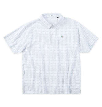 大きいサイズ SY32 by SWEET YEARS ボックスグラフィック鹿の子半袖シャツ 3L 4L 5L 6L MC852181-02196 ラッピング可 送料無料 即日発送