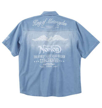 大きいサイズ Norton デニム半袖シャツ 3L 4L 5L 6L 8L MC752432-02759 ラッピング可 送料無料 即日発送
