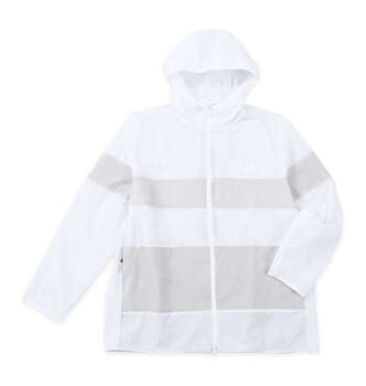 大きいサイズ golf バックポケット付軽量撥水フルジップフーディー 4XL 5XL ホワイト ラッピング可 送料無料 即日発送