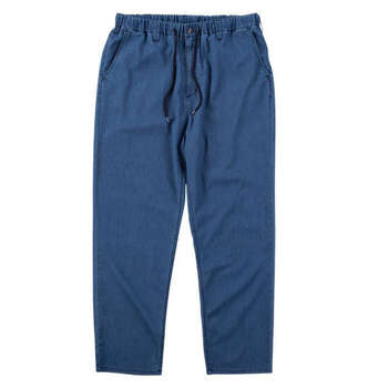 大きいサイズ ヒヤロン メッシュデニムイージーパンツ 3L 4L 5L 6L 7L 8L ブルー ラッピング可 送料無料 即日発送