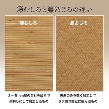 高級 籐マット 約90×180cm　インドネシア産 あじろ織り 宝麗 送料無料