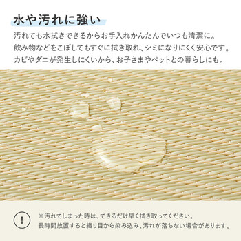 水拭きできる い草風 PP 置き畳 グリーン／約W65×D65×H2.5cm／12枚組　縁なし 滑り止め 市松模様 送料無料_3