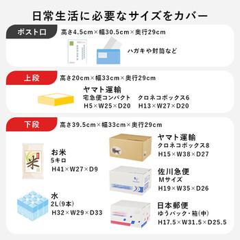 宅配ボックスLPS 4990BB 送料無料_5