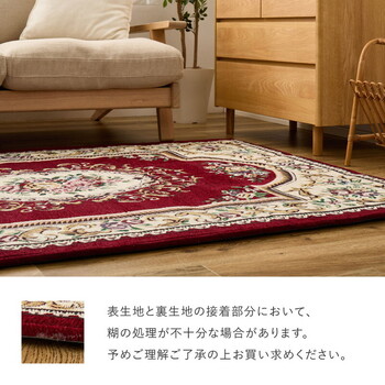 ラグ シェニールラグ 約130×190cm ふっくら 厚手 滑り止め ダミニ 約130×190cm 送料無料_15