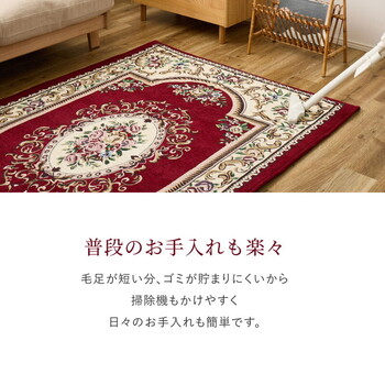 ラグ シェニールラグ 約130×190cm ふっくら 厚手 滑り止め ダミニ 約130×190cm 送料無料_6