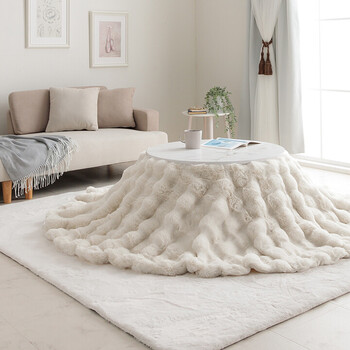 こたつ布団 円形 こたつ掛布団 ラピアスプレミアム こたつ掛け毛布 185cm丸 送料無料