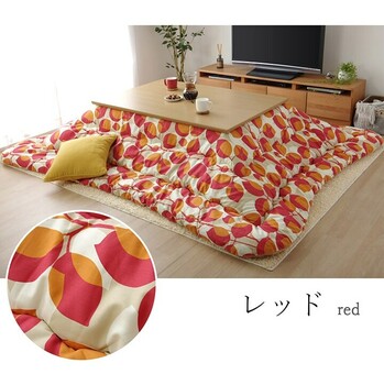 こたつ布団 約205×245cm　国産 アリス ベイシス フラワー ブラッド ポーン ベルテ 送料無料_12