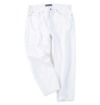 大きいサイズ KARL KANI デニムパンツ 100 110 120 130 140 ホワイト ラッピング可 送料無料 即日発送