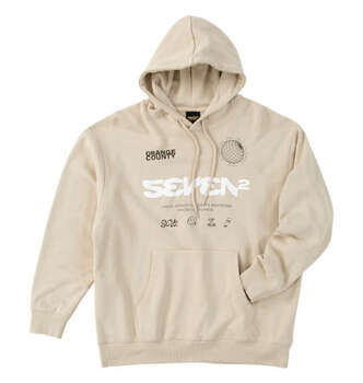 大きいサイズ SEVEN2 裏毛プルパーカー 3L 4L 5L 6L 8L ベージュ ラッピング可 送料無料 即日発送