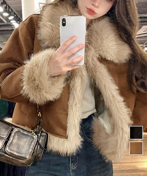 ショートフェイクムートンジャケット 送料無料 即日発送