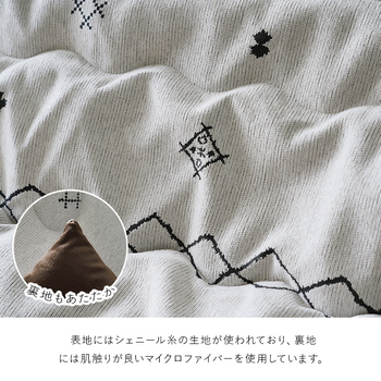 こたつ布団 掛布団 シェニール ハピネス 約200×300cm グリーン アイボリー 送料無料