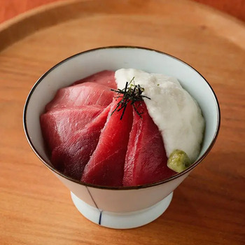 築地ホクエイ×浅草むぎとろ 江戸の本鮪とろろセット Ａ のし対応可 送料無料